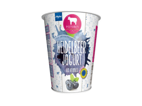 Heumilch Heidelbeer Joghurt | frisch | Preis je Becher 400g
