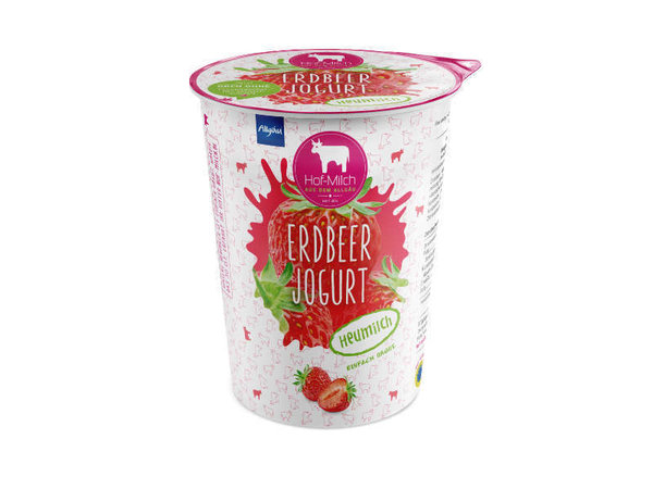 Heumilch Erdbeer Joghurt | frisch | Preis je Becher 400g