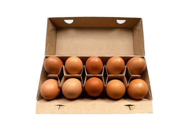 Eier aus Freilandhaltung braun verpackt | Preis je Packung 10 Stück
